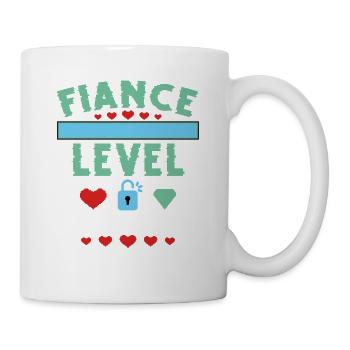 Freigeschaltetes Verlobten-Level - Tasse - Weiß - Rechts