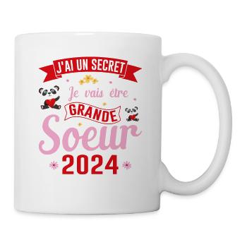 Meilleure Grande soeur du monde vecteur - Mug blanc - blanc - Droite