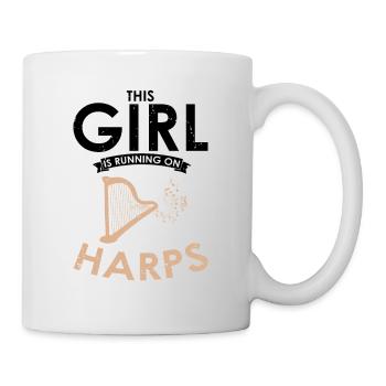 Conception de harpe pour harpiste et joueur de harpe - Mug blanc - blanc - Droite