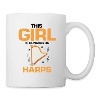 Conceptions de joueurs de harpe pour les conceptions de joueurs de harpe - Mug blanc - blanc - Droite