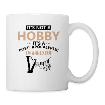 Harp design for harpist and harp player - Mug - white - Right