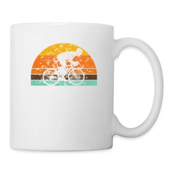 Oh Shift Mountain Biking Bike Cyclist - Mug - white - Right