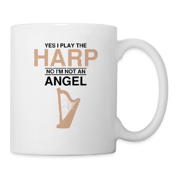 Conceptions de joueurs de harpe pour les conceptions de joueurs de harpe - Mug blanc - blanc - Droite