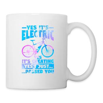 Yes, it's electric Yes, it's scam e-bike - Mug - white - Right