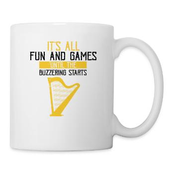 Conception de harpe pour harpistes et harpistes - Mug blanc - blanc - Droite