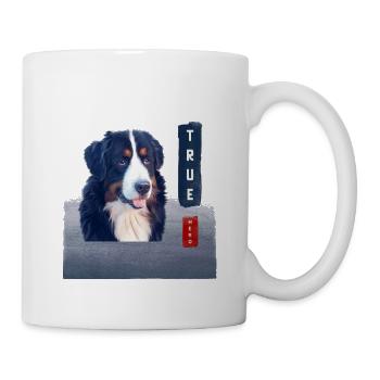 Berner Sennenhund True Hero - Tasse - Weiß - Rechts