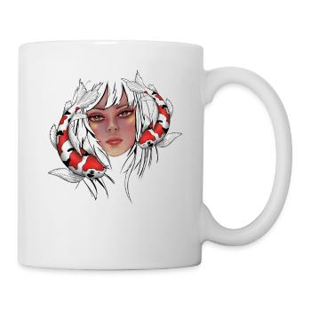 Girls with Koi Carp - Mug - white - Right