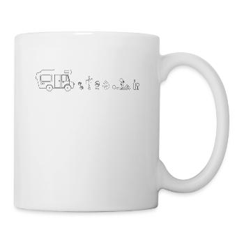Motorhome Camping Womo Symbols - Mug - white - Right