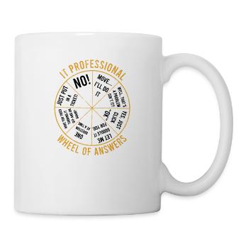 Antwortrad für IT-Experten - Computer - Tasse - Weiß - Rechts