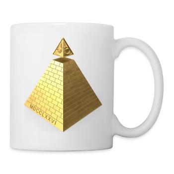 Illuminati Pyramid Gold 3D - Tasse - Weiß - Rechts