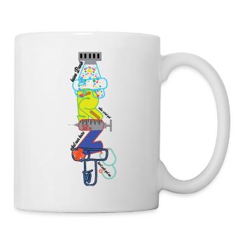 Motif du médecin - Mug blanc - blanc - Droite