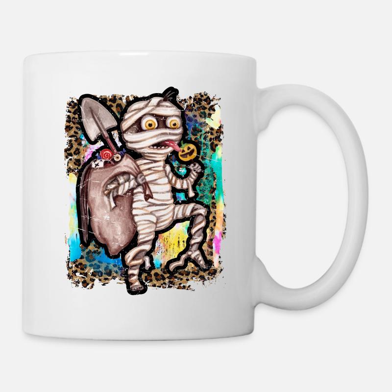 Halloween Zombie Mummy Tie Dye - Mug - white