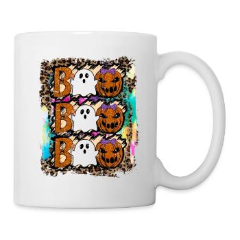 Halloween Boo Ghost Pumpkin Tie Dye - Mug - white - Right