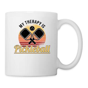 Pickleball Retro Liebe Dinking Pickleballspieler - Tasse - Weiß - Rechts