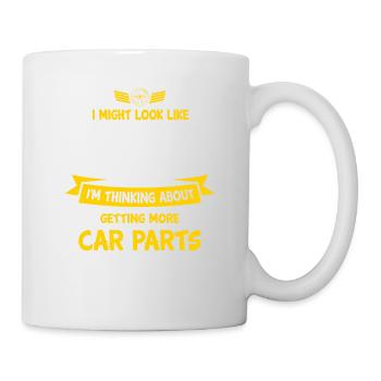 Dans ma tête, j’obtiens plus de pièces automobiles Amateurs de voiture M - Mug blanc - blanc - Droite