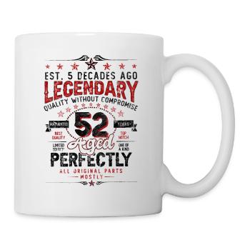 Vintage Légendaire - Vieilli parfaitement 52ème anniversaire - Mug blanc - blanc - Droite