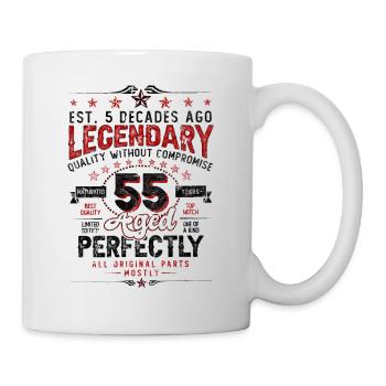 Vintage Légendaire - Vieilli parfaitement 55ème anniversaire - Mug blanc - blanc - Droite