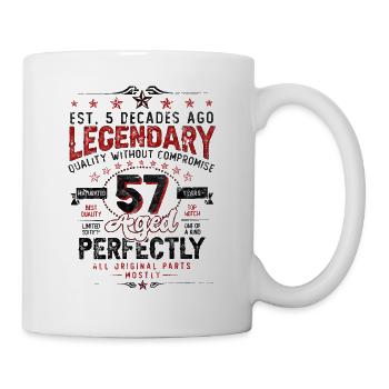 Vintage Légendaire - Vieilli parfaitement 57ème anniversaire - Mug blanc - blanc - Droite