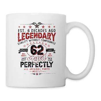 Vintage Légendaire - Vieilli parfaitement 62ème anniversaire - Mug blanc - blanc - Droite