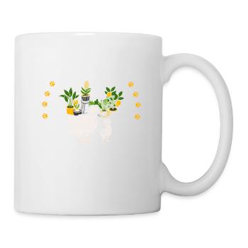 I Just Need Silkies And Plants Slikie Chicken Plan - Tasse - Weiß - Rechts