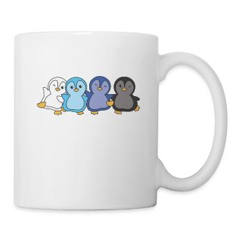 transmasc Flagge Pride LGBTQ süße Pinguin - Tasse - Weiß - Rechts
