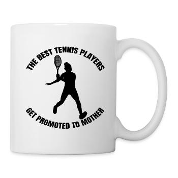 Tennis Mutter Tennisverein Tennisspielerin Mama - Tasse - Weiß - Rechts
