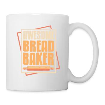 Super Bread Baker Cool Baking Designs T-Shirt - Mug blanc - blanc - Droite