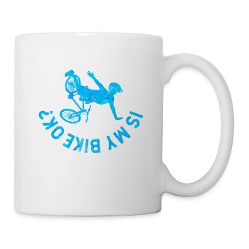 Fun Cycling Cycling Biker Biker est mon - Mug blanc - blanc - Droite