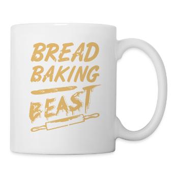 Bread Baking Beast Awesome Vintage Baker Tee - Tasse - Weiß - Rechts