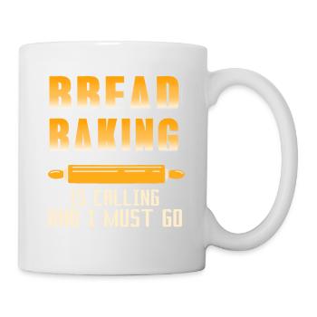 La cuisson du pain appelle et je dois aller au thé drôle - Mug blanc - blanc - Droite