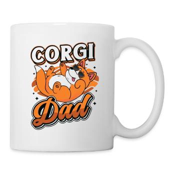Corgi Papa - Mug blanc - blanc - Droite