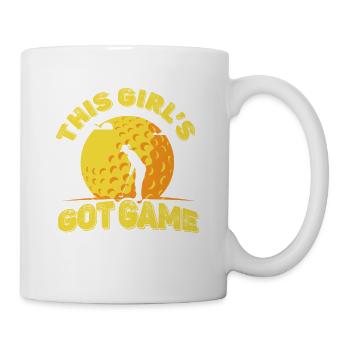 Dieses Mädchen Bekam Spiel-golfspieler-golfspieler - Tasse - Weiß - Rechts