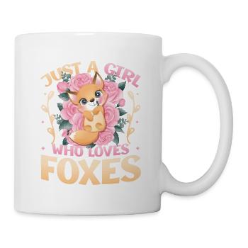 Just a girl who loves foxes - Fox Girls - Mug - white - Right