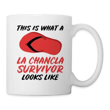 La Chancla Survivor Spanish Mexican La - Mug - white - Right
