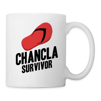 Chancla Survivor Spanish Mexican La - Mug - white - Right