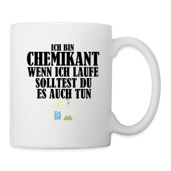 Ich bin chemikant wenn ich laufe solltest du es au - Mug blanc - blanc - Droite
