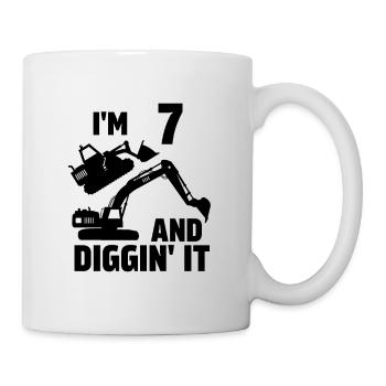 7 und Diggin' It - Tasse - Weiß - Rechts