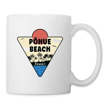 Pōhue Beach Hawaii Küste - Tasse - Weiß - Rechts