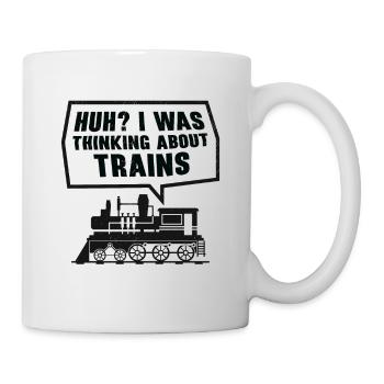 Zuglokomotive Transport Eisenbahnbegeisterte - Tasse - Weiß - Rechts