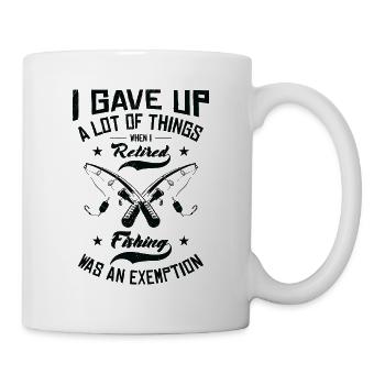 Angeln war eine Befreiung Lustiges Angelhobby im - Tasse - Weiß - Rechts