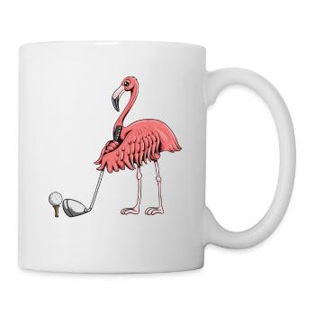 Golfeurs Golfeurs GolfIng Flamingo Motif - Mug blanc - blanc - Droite