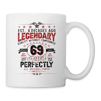 Vintage Legendary - Aged perfectly 69th birthday - Mug - white - Right