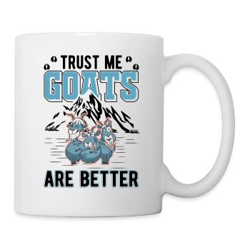 Croyez-moi Les chèvres sont meilleures Ziegenwirt Goat - Mug blanc - blanc - Droite