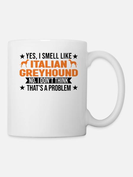 Italienischer Windhund Geruch - Tasse - Weiß