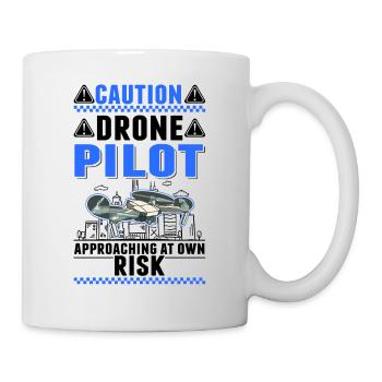 Attention Revised Drone Pilot Drones - Mug - white - Right