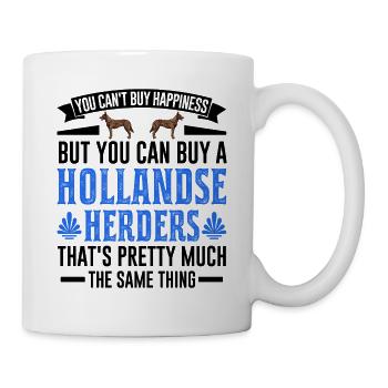 Hollandse Herder Hollandse Herderdshond - Tasse - Weiß - Rechts