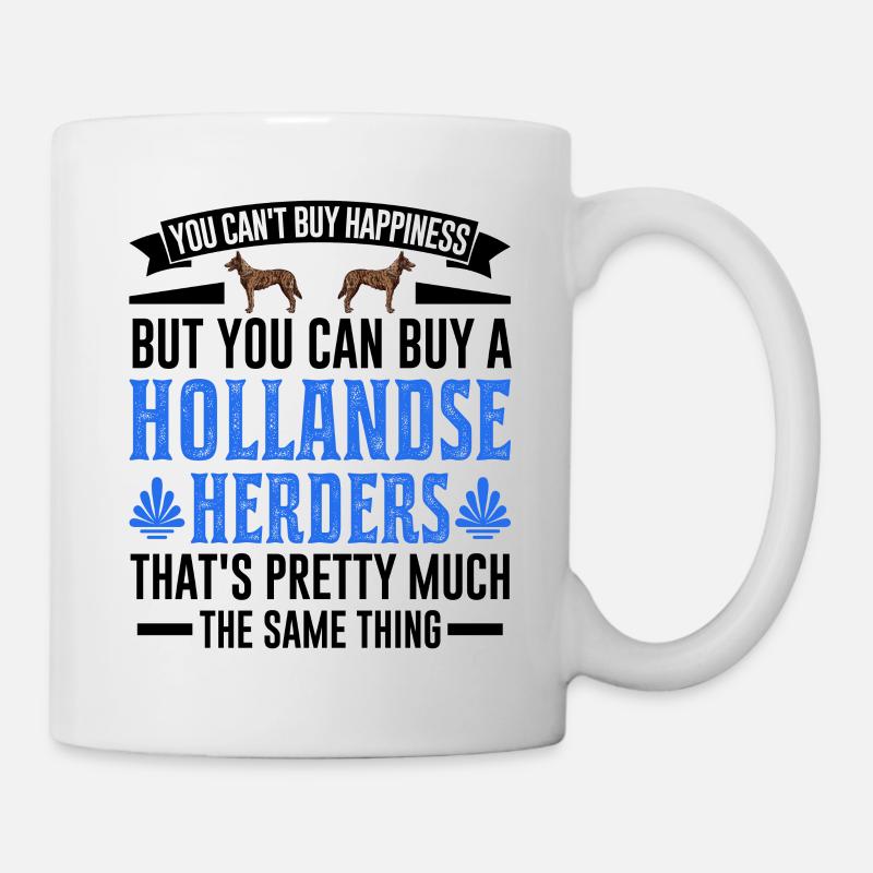 Hollandse Herder Hollandse Herderdshond - Tasse - Weiß