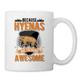 Hyäne Geschenk Erdwolf Hyena - Tasse - Weiß - Rechts