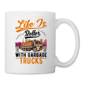 Garbage Truck Garbage Collection Gift Garbage Truck - Mug - white - Right