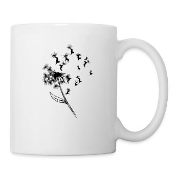 Dandelion flower with boston terrier as petals - - Mug - white - Right